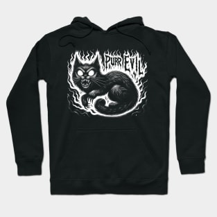 Purr Evil Heavy Metal Satanic Cat Hoodie